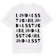 White t-shirt med Lumdalsstugan ordlek t-shirt