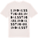 Vintage White t-shirt med Lumdalsstugan ordlek t-shirt