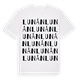 White t-shirt med Lunån ordlek t-shirt