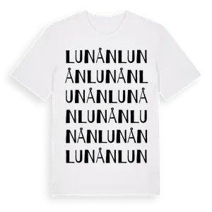 Lunån ordlek t-shirt – ekologisk bomull t-shirt från Pinshirt