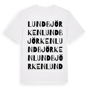 Lundbjörken ordlek t-shirt – ekologisk bomull t-shirt från Pinshirt