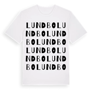 Lundbo ordlek t-shirt – ekologisk bomull t-shirt från Pinshirt