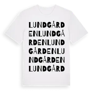 Lundgården ordlek t-shirt – ekologisk bomull t-shirt från Pinshirt