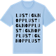 Blue Soul t-shirt med Lustigknopp ordlek t-shirt
