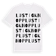 Lustigknopp ordlek t-shirt