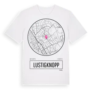 Lustigknopp t-shirt – ekologisk bomull t-shirt från Pinshirt