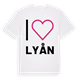 Jag älskar Lyån t-shirt stort tryck