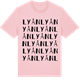 Pink Cotton t-shirt med Lyån ordlek t-shirt