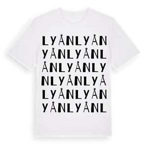 Lyån ordlek t-shirt – ekologisk bomull t-shirt från Pinshirt