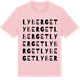 Pink Cotton t-shirt med Lyberget ordlek t-shirt