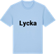 Blue Soul t-shirt med Lycka fetstil t-shirt