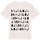 Vintage White t-shirt med Majakojan ordlek t-shirt