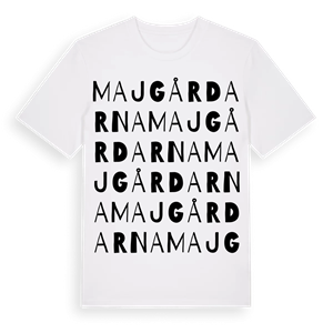 Majgårdarna ordlek t-shirt – ekologisk bomull t-shirt från Pinshirt