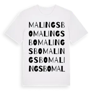 Malingsbo ordlek t-shirt – ekologisk bomull t-shirt från Pinshirt