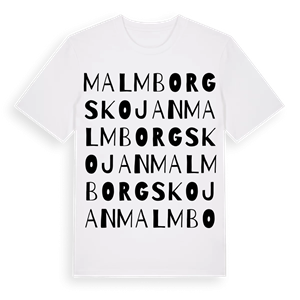 Malmborgskojan ordlek t-shirt – ekologisk bomull t-shirt från Pinshirt