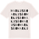Vintage White t-shirt med Markusbo ordlek t-shirt