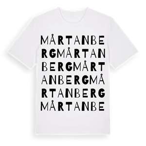 Mårtanberg ordlek t-shirt – ekologisk bomull t-shirt från Pinshirt