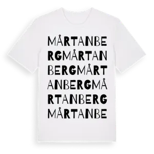 Mårtanberg ordlek t-shirt – ekologisk bomull t-shirt från Pinshirt