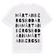 White t-shirt med Mårtanbergsbodarna ordlek t-shirt