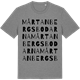 Mid Heather Gray t-shirt med Mårtanbergsbodarna ordlek t-shirt