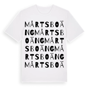 Mårtsboäng ordlek t-shirt – ekologisk bomull t-shirt från Pinshirt