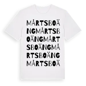 Mårtsboäng ordlek t-shirt – ekologisk bomull t-shirt från Pinshirt
