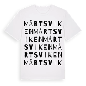 Mårtsviken ordlek t-shirt – ekologisk bomull t-shirt från Pinshirt