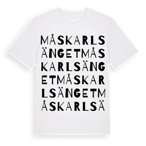 Måskarlsänget ordlek t-shirt – ekologisk bomull t-shirt från Pinshirt