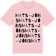 Pink Cotton t-shirt med Mats-Jöns ordlek t-shirt