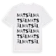 White t-shirt med Matsäl ordlek t-shirt