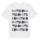White t-shirt med Matsbo ordlek t-shirt