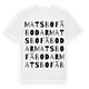Matsbo fäbodar ordlek t-shirt