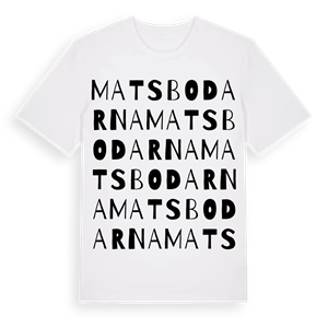 Matsbodarna ordlek t-shirt – ekologisk bomull t-shirt från Pinshirt