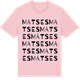 Pink Cotton t-shirt med Matses ordlek t-shirt