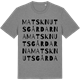 Mid Heather Gray t-shirt med Matsknutsgårdarna ordlek t-shirt