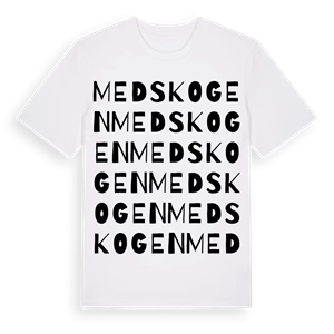 Medskogen ordlek t-shirt – ekologisk bomull t-shirt från Pinshirt