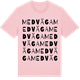 Pink Cotton t-shirt med Medväga ordlek t-shirt