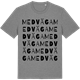 Mid Heather Gray t-shirt med Medväga ordlek t-shirt