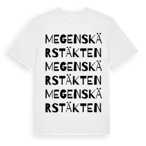 Megenskärstäkten ordlek t-shirt – ekologisk bomull t-shirt från Pinshirt