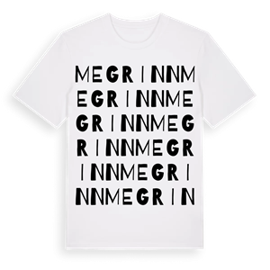 Megrinn ordlek t-shirt – ekologisk bomull t-shirt från Pinshirt