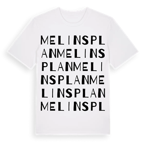 Melins plan ordlek t-shirt – ekologisk bomull t-shirt från Pinshirt
