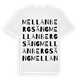 Mellanbergsäng ordlek t-shirt