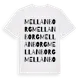 White t-shirt med Mellanborg ordlek t-shirt