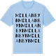 Blue Soul t-shirt med Mellanbyn ordlek t-shirt