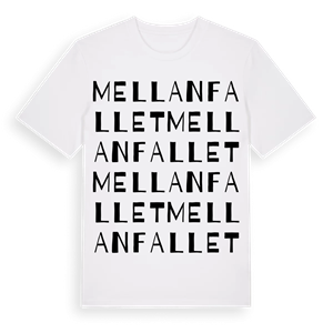 Mellanfallet ordlek t-shirt – ekologisk bomull t-shirt från Pinshirt