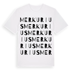 Merkurius ordlek t-shirt – ekologisk bomull t-shirt från Pinshirt