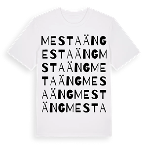 Mestaäng ordlek t-shirt – ekologisk bomull t-shirt från Pinshirt