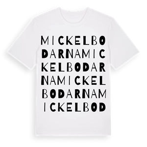 Mickelbodarna ordlek t-shirt – ekologisk bomull t-shirt från Pinshirt