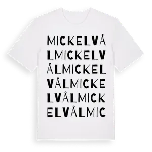 Mickelvål ordlek t-shirt – ekologisk bomull t-shirt från Pinshirt
