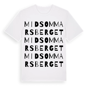 Midsommarsberget ordlek t-shirt – ekologisk bomull t-shirt från Pinshirt
